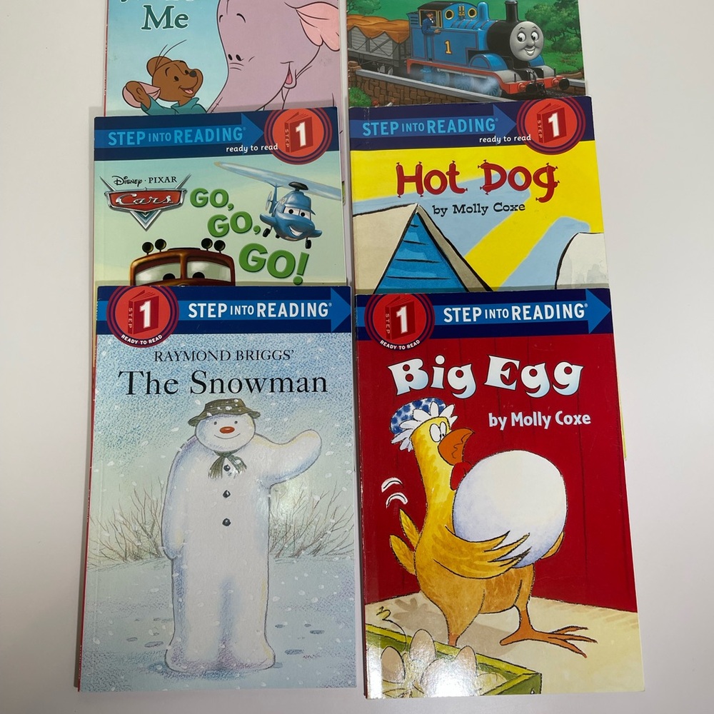 Step Into Reading Leveled Readers Illustrated Lot Of  6 Children's Books